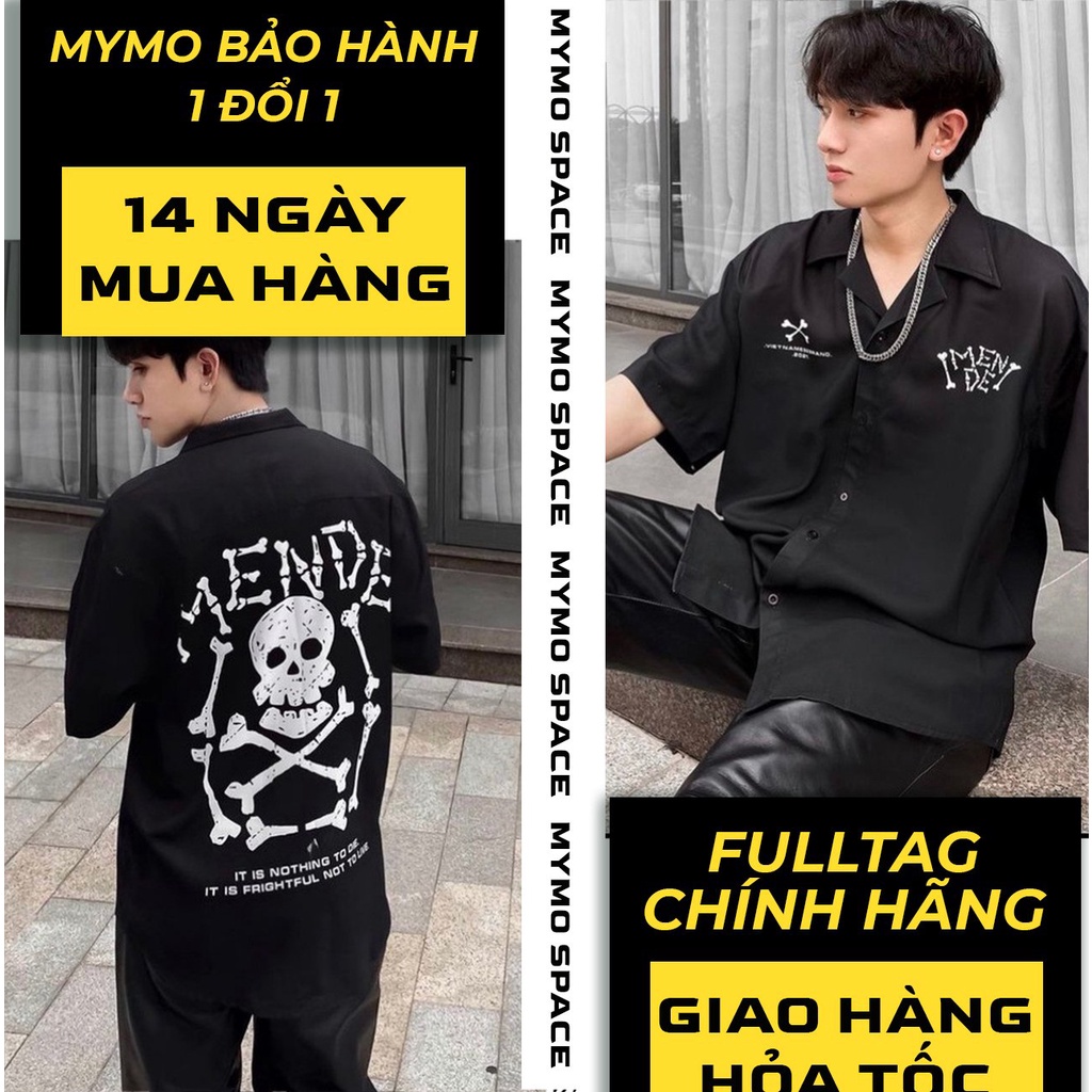 [FULLTAG CHÍNH HÃNG] Áo Sơmi MENDE PIRATE XƯƠNG FULLTAG | Sơ Mi Lụa Mềm CNK 100% | CHUẨN CAO CẤP 1:1 LOCAL BRAND