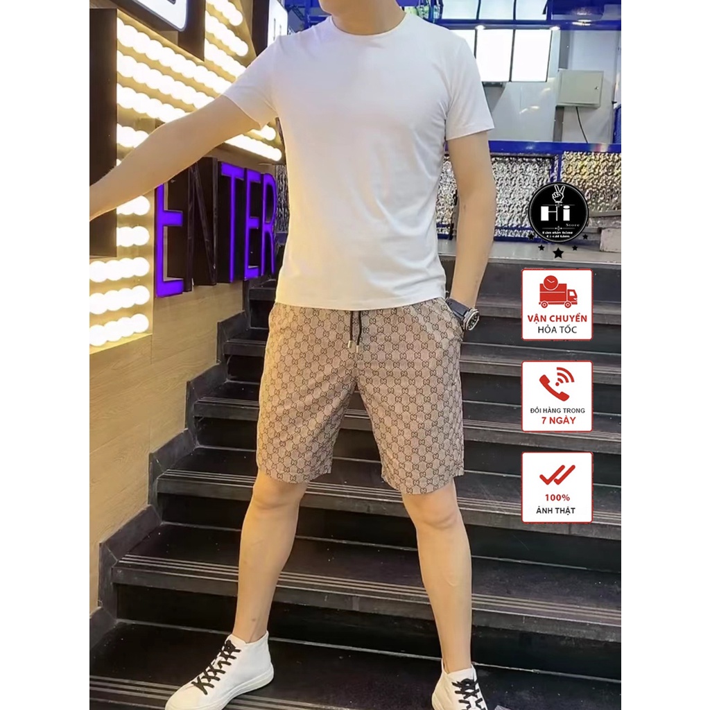 Quần short nam chất thun lạnh, dày dặn, co giãn 4 chiều