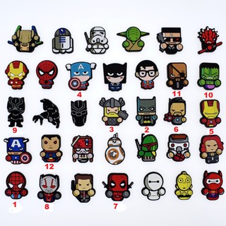 Jibbitz sticker cài dép Siêu nhân Shop ship từ 10 sản phẩm trở lên
