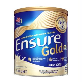 Sữa bột Ensure gold 400g hương vani, date mới