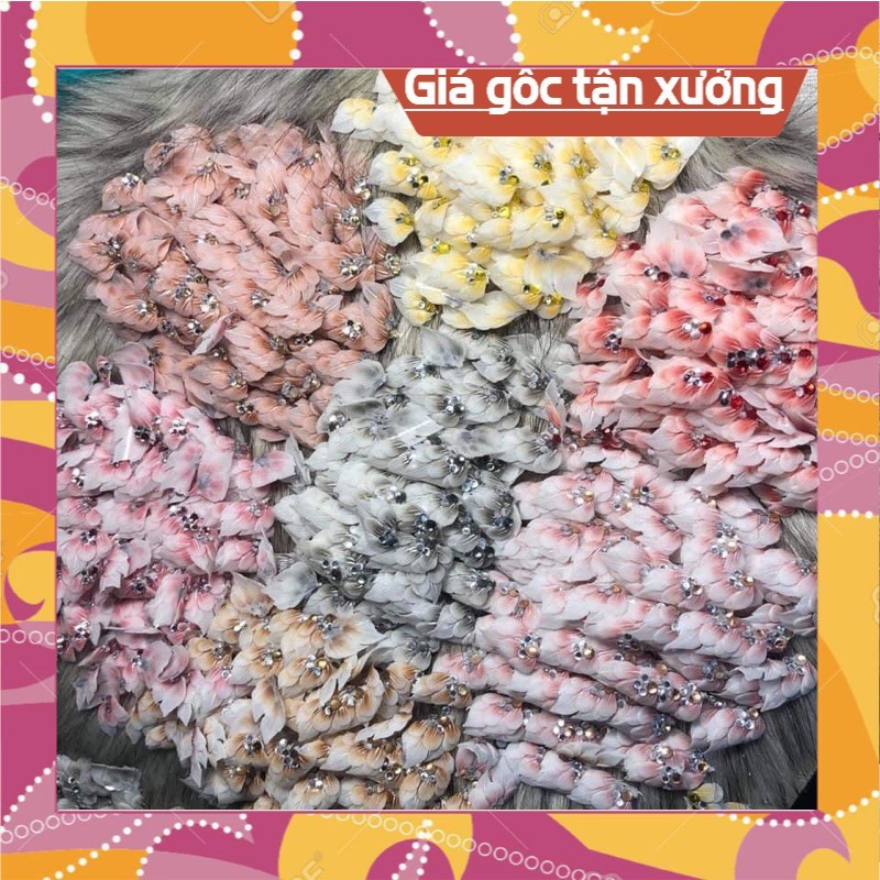Hoa bột - Hoa góc ôm full móng SHOP NAIL HUYỀN ANH