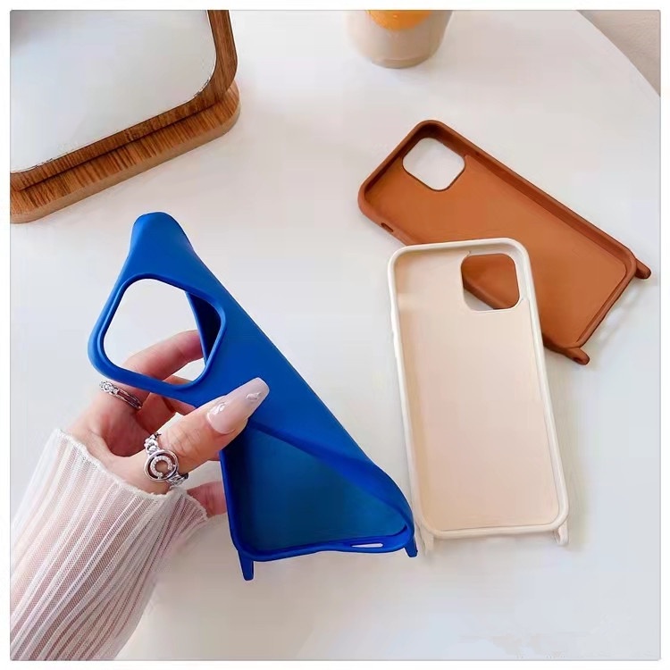 Ốp Điện Thoại Silicon Chống Sốc Có Dây Đeo Chéo Thời Trang Cho iPhone 15 Pro Max 14 13 12 11 Pro Max 14 Plus