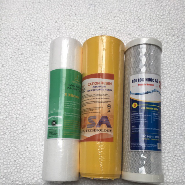 Lõi lọc nước 123 khử đá vôi