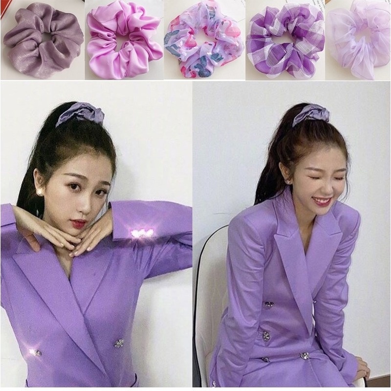 Dây Buộc Tóc Họa Tiết Hoa Thời Trang Nữ Tính