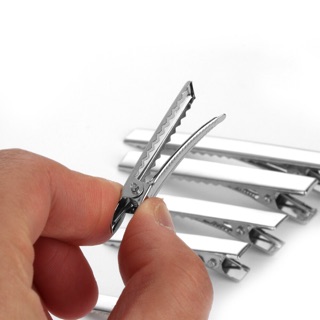 Kẹp tóc cá sấu trơn làm handmade