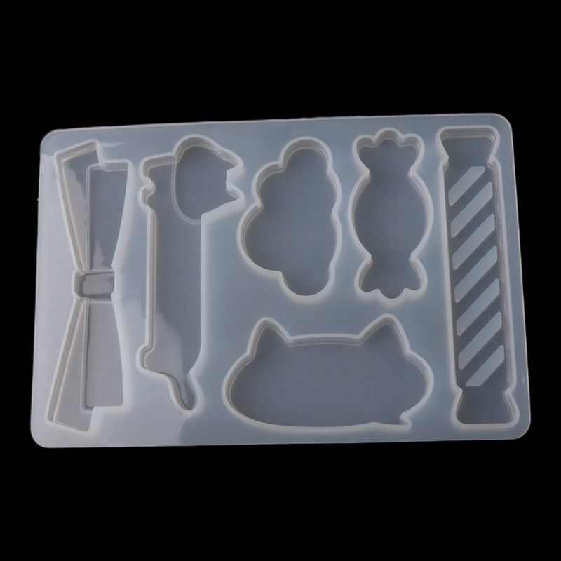 Khuôn Silicone Làm Kẹp Tóc Nhựa Resin DIY