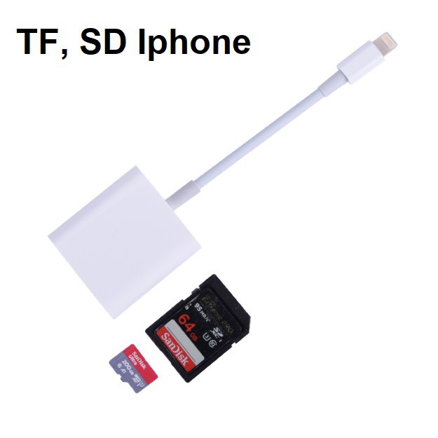 Đầu đọc thẻ điện thoại TF, SD iPhone, iPad