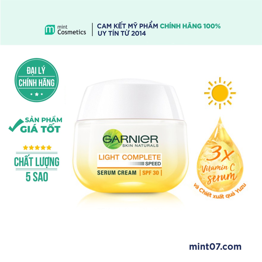 Kem dưỡng Garnier Skin Naturals Light Complete 50ml