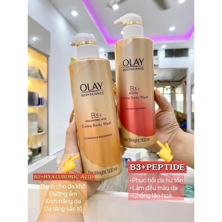 Sữa tắm trắng da Olay B3 + Retinol bản Thái Lan dung tích 500ml - PHUONGANHOUSE