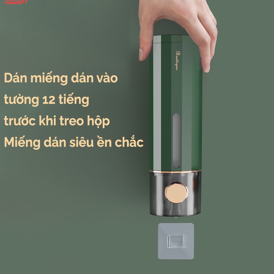 Bình Đựng Nước Rửa Tay Hộp Đựng đựng Dầu Gội Sữa Tắm Gắn Tường Cho Phòng Tắm Nhà Vệ Sinh,Khách Sạn 450ml