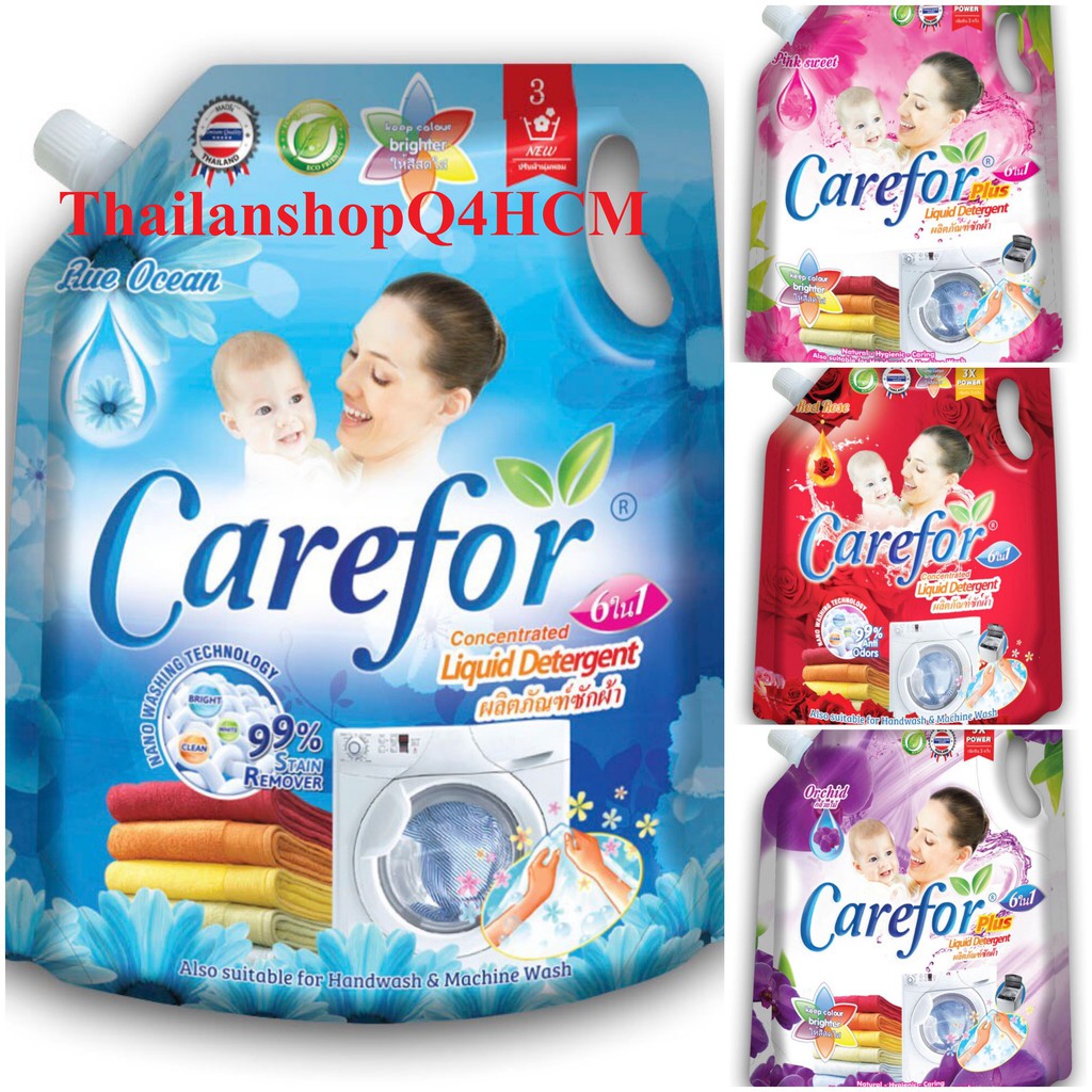 HCM, HSD 2023- Nước giặt Carefor 2000ml Thái Lan