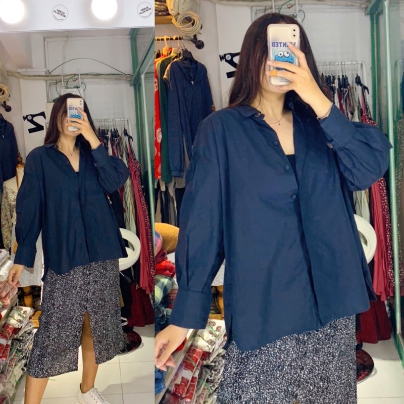 SOMI  BIGSIZE TRẮNG/XANH THAN