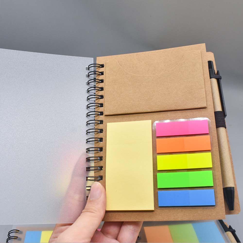 Sổ Ghi Chú Nhiều Lớp Bằng Nhựa PP Kèm Giấy Ghi Chú Tiện Dụng