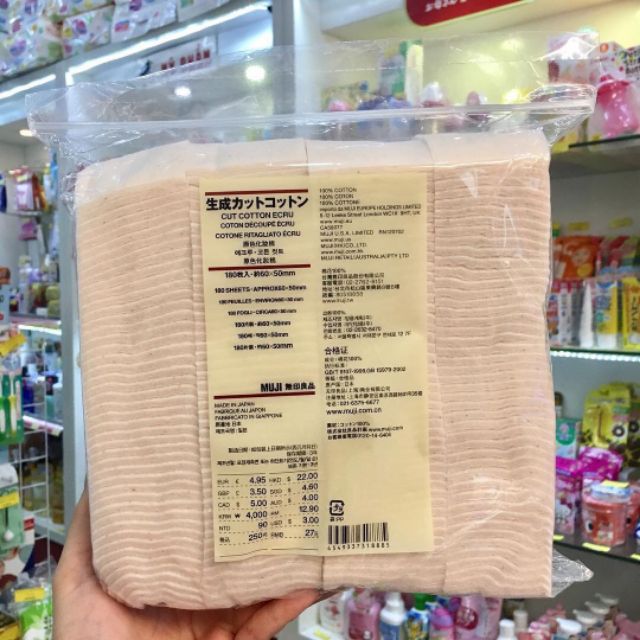 BÔNG TẨY TRANG MUJI ORGANIC