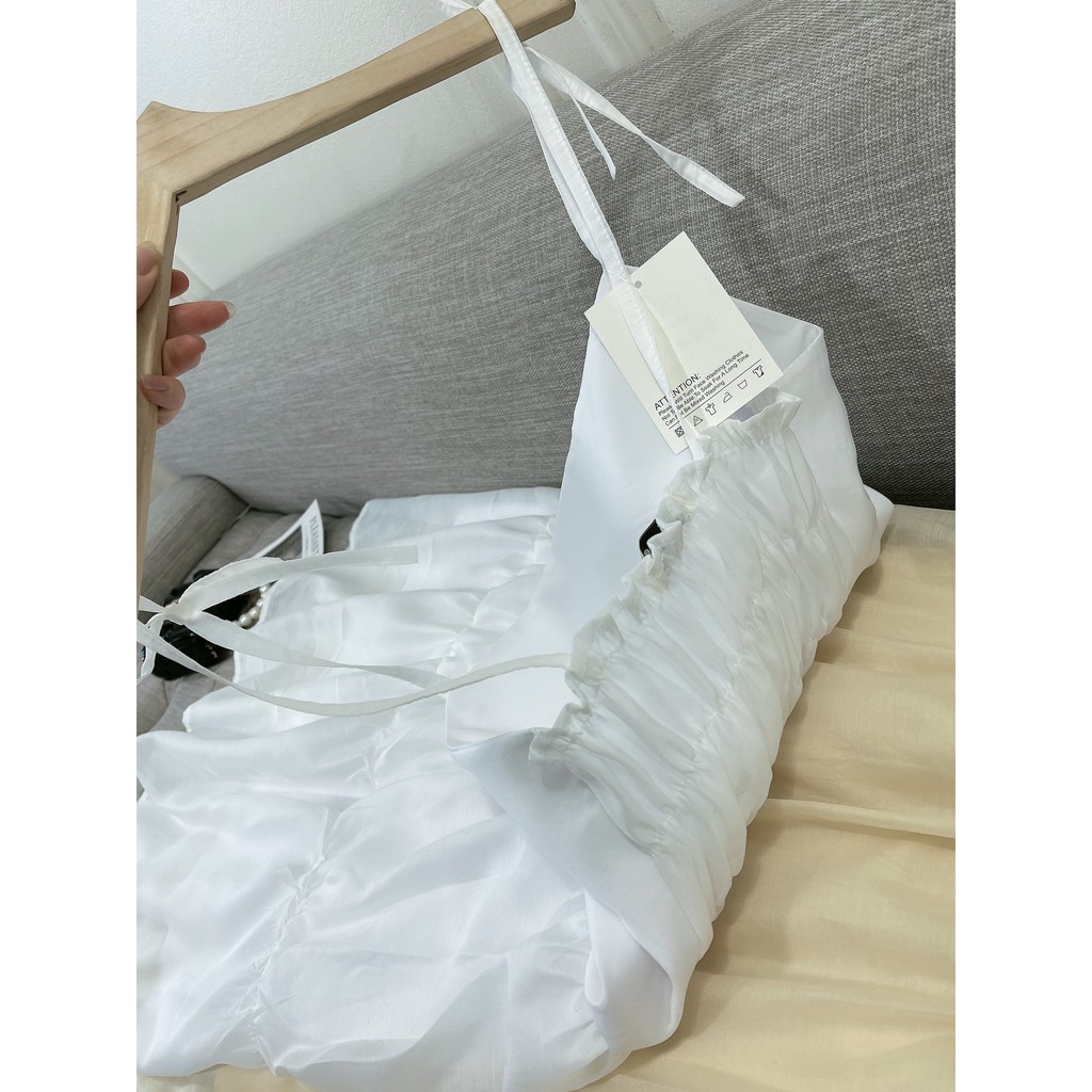 Váy Babydoll, Váy Maxi 2 Dây Voan Tơ Bồng Bềnh Chất Đẹp Váy Đi Biển Mili Bae (ảnh chất thật)