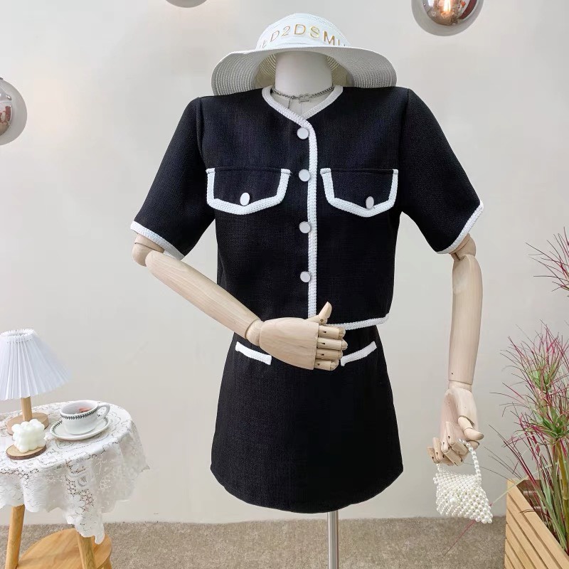 SET ÁO + CHÂN VÁY TÚI VIỀN (B1089)