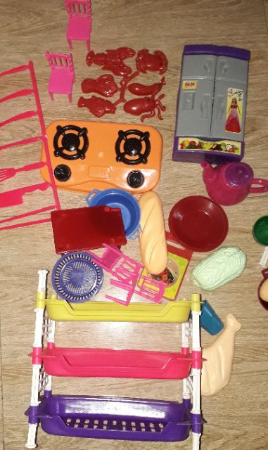 Sét bộ đồ chơi nhà bếp kệ chén Đồng sanh Việt Nam