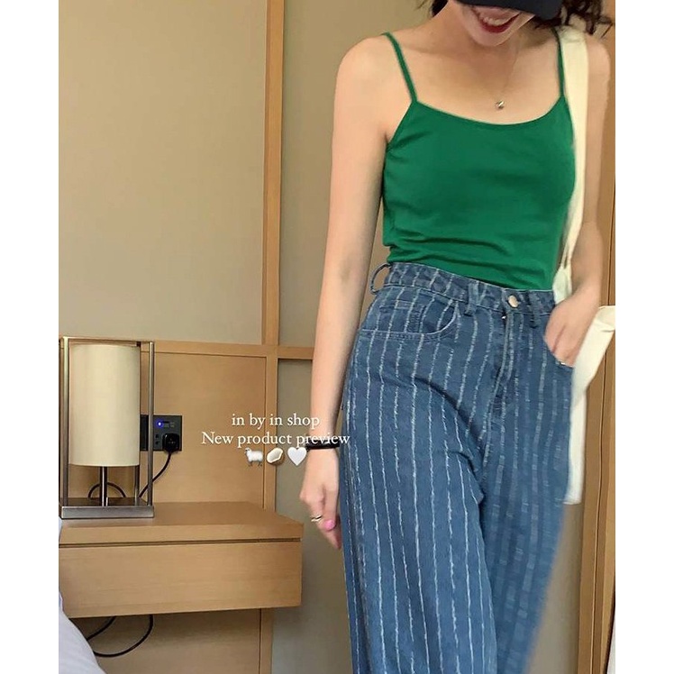 Áo Croptop Hai Dây Xoắn Lưng Hàn Quốc, Dáng Basic Siêu Hot, Freesize Dưới 55Kg, Có Quà Tặng Kèm