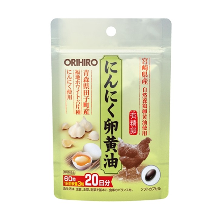 Viên uống tỏi lòng đỏ trứng gà Orihiro 60 viên