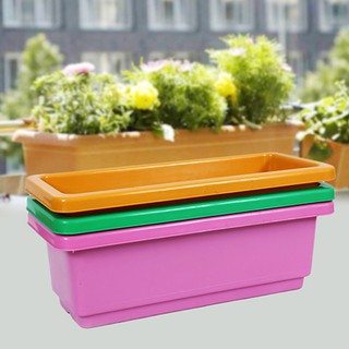 10 chậu kèm đáy lót giữ nước trồng rau, hoa 48x20x16cm