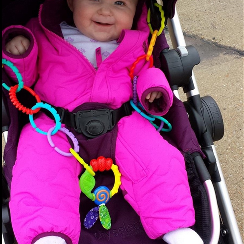 Bộ 24 Vòng Nhẫn Nhiều Màu Trang Trí Xe Đẩy Em Bé