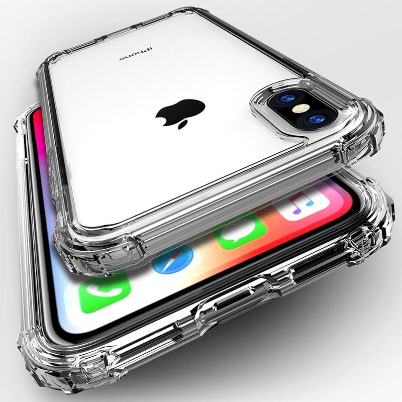 Ốp điện thoại màu trong suốt chống sốc chống va đập cho Iphone 11 X Xs Xr Xs 8 7 6 | BigBuy360 - bigbuy360.vn