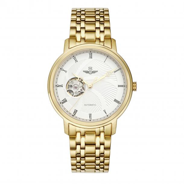 Đồng Hồ Nam SUNRISE FULLBOX Vạch La Mã Cổ Điển SRWATCH SG8875.1402 Trắng - Bảo Hành 12 Tháng