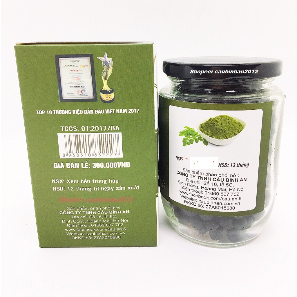 Viên Hà Thủ Ô Chùm Ngây Cầu Bình An | BigBuy360 - bigbuy360.vn