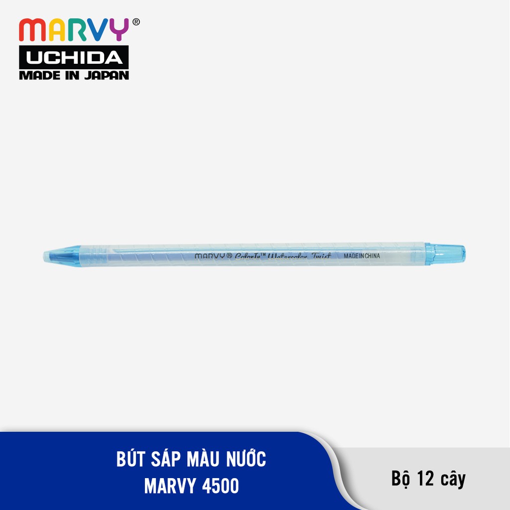 Bộ 12 cây bút sáp màu nước Marvy 4500