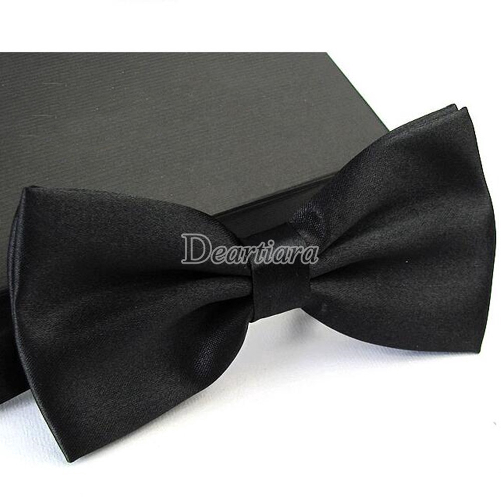 Nơ đeo cổ màu trơn kiểu dáng thanh lịch cho nam