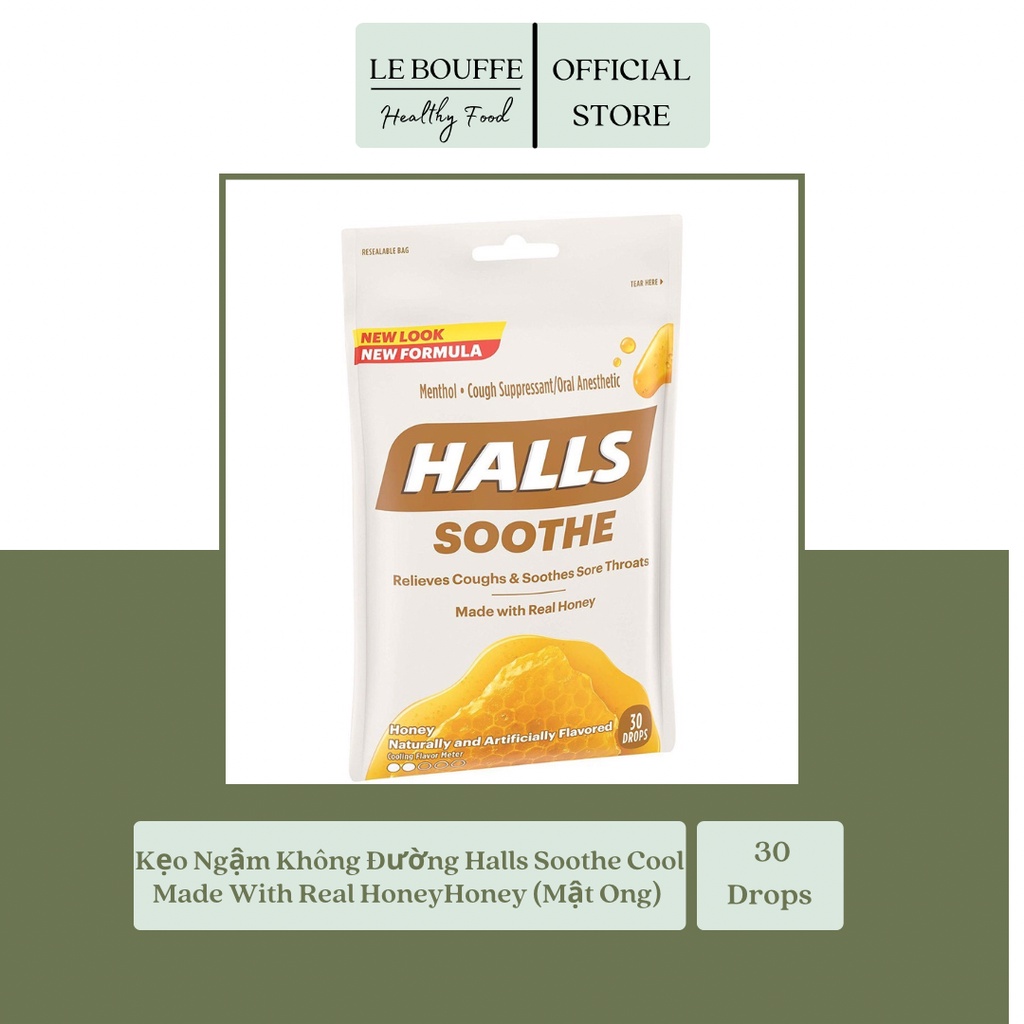 Kẹo Ngậm Không Đường Halls XS Canada