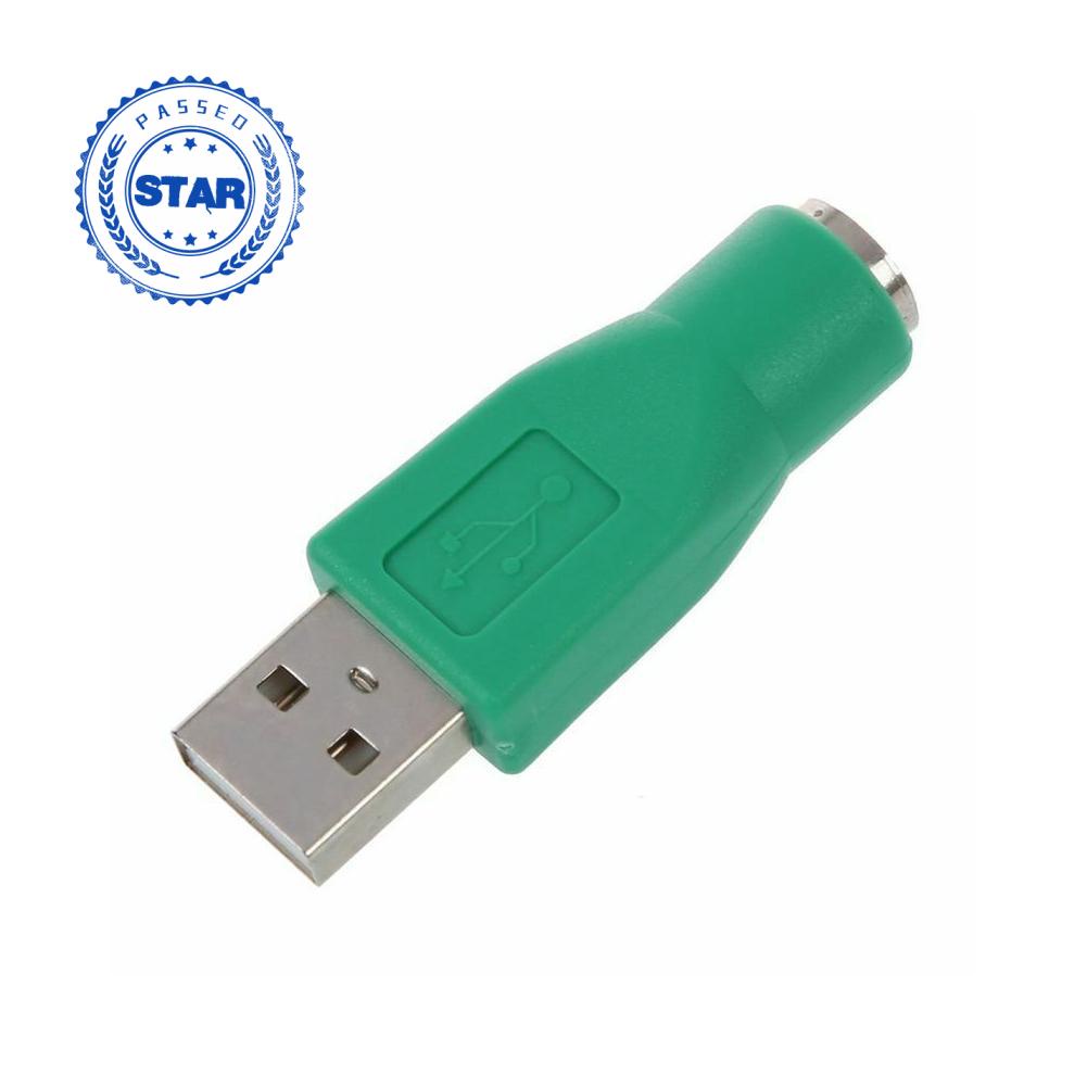 Đầu chuyển đổi giắc cắm USB sang cổng cắm PS2 6Pin cho chuột và bàn phím máy tính O5X4
