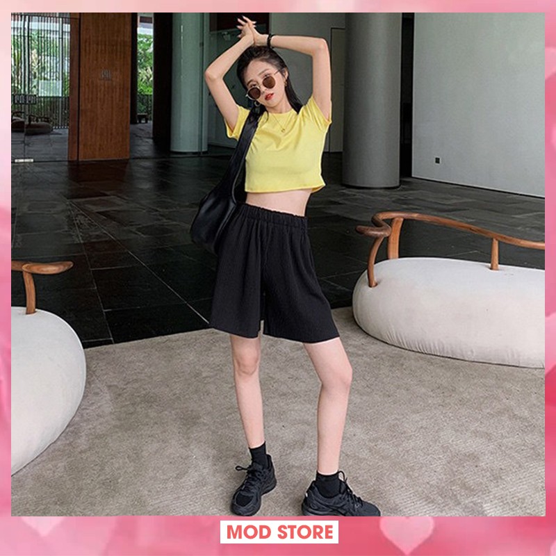 [𝐅𝐫𝐞𝐞𝐬𝐡𝐢𝐩 - 𝐇𝐨𝐭 𝐓𝐫𝐞𝐧𝐝] Quần Lửng Nữ Cạp Cao, Quần Sooc Nữ ông suông Cá Tính Nhiều Màu, Chất Đẹp, Dễ Phối Q3 | BigBuy360 - bigbuy360.vn