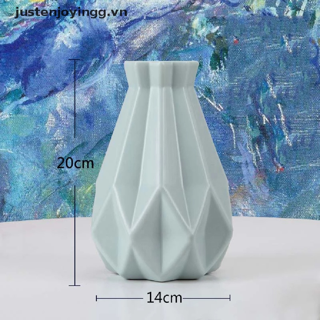 Bình Hoa Nhựa Giả Gốm Phong Cách Châu Âu