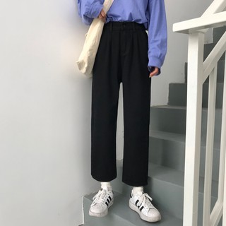 Quần Kaki Cạp Cao Phối Lưng Chun