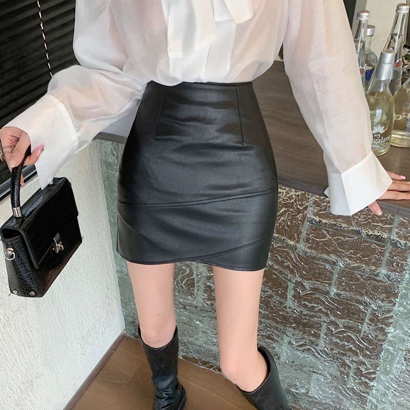 ✨✨Chân Váy Da pu Dáng Chữ a Lưng Cao Thời Trang Mùa Thu 2022