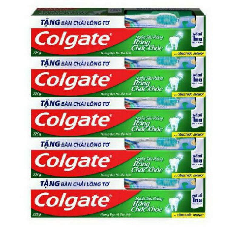 Kem đánh răng Colgate ngừa sâu răng 225g (tặng bàn chải)