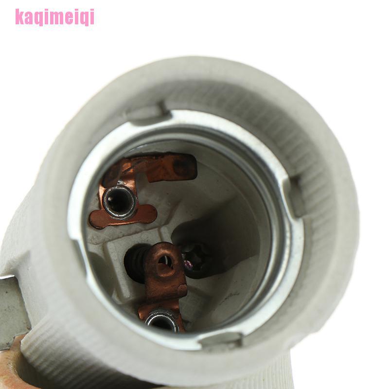 Đuôi Đèn E27 Bằng Sứ Chịu Nhiệt Cao Kèm Giá Đỡ Tiện Dụng