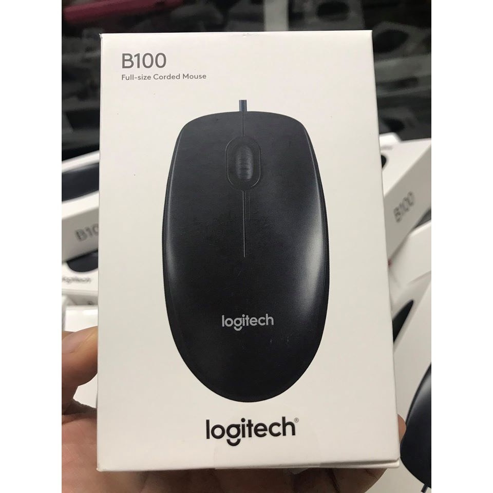 [Chính Hãng] Chuột quang có dây Logitech B100 cao cấp