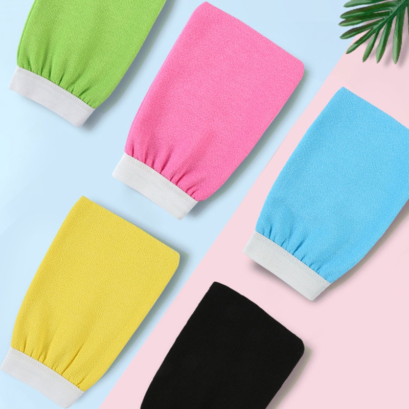 Set 10 Găng tay đi tắm Hai Mặt Tẩy Tế Bào Chết Mát Xa Cơ Thể