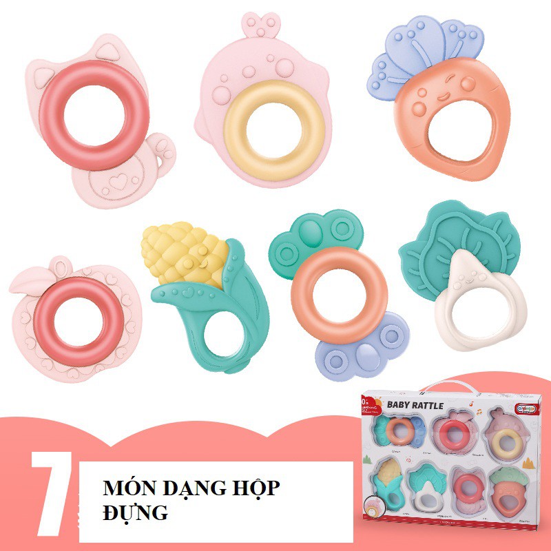 Gặm nướu 7 món, 10 món cao cấp cho bé