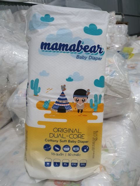 Miễn phí ship tận 70k khi mua Combo 100 bỉm quần Mama Bear đủ size mẫu mới nhất M100/L100/Xl100/XXl100/XXL100