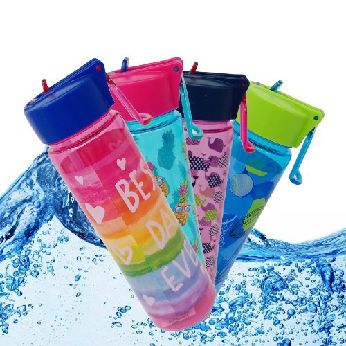 [Hàng hot] Bình đựng nước, bình nước thể thao SELIYA MS06 630ml Kitaz sắc màu rực rỡ, nhựa an toàn