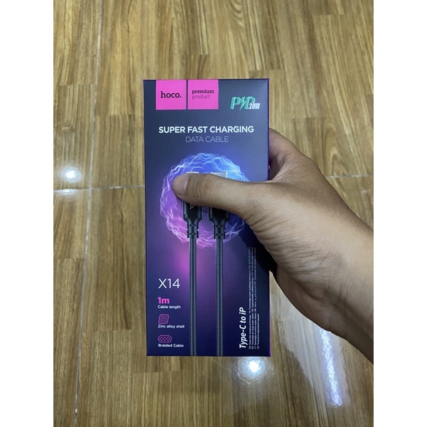 Cáp sạc nhanh 20W Hoco X14 cho ip/tablet