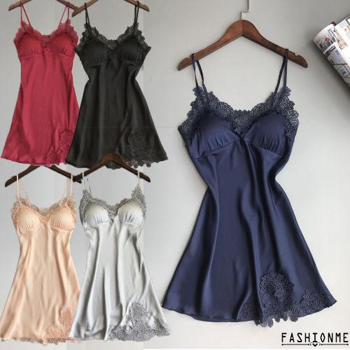 [Mã FASHIONT4WA2 giảm 10K đơn 50K] Áo ngủ lụa satin phối ren quyến rũ | BigBuy360 - bigbuy360.vn