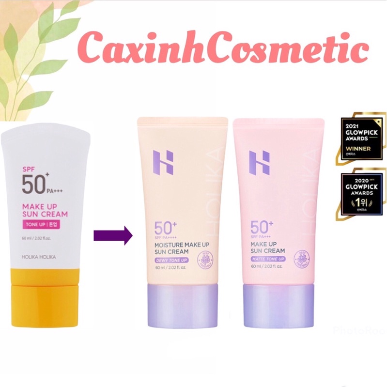 Kem chống nắng trang điểm Make Up Sun Cream Holika Holika SPF50+ PA+++ có