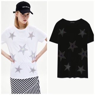 Áo thun Zara đính hạt