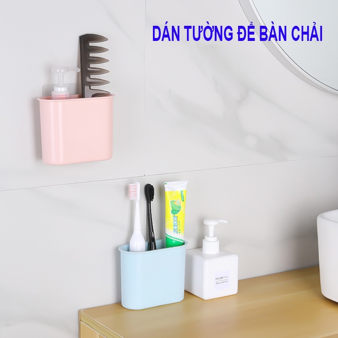 Hộp đựng bàn chải kem đánh răng gắn tường cao cấp - Đẹp - xinh - Tiện lợi