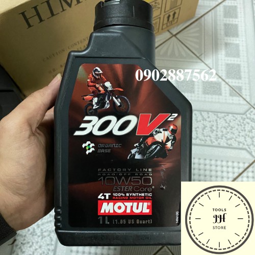 nhớt motul 300v2 10w50 ester core 4T 100% synthenic 1 Lít