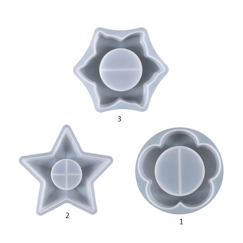 Khuôn Silicone Làm Hộp Đựng Đồ Trang Sức Hình Bông Hoa DIY